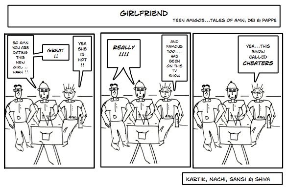 amigos discuss cheaters