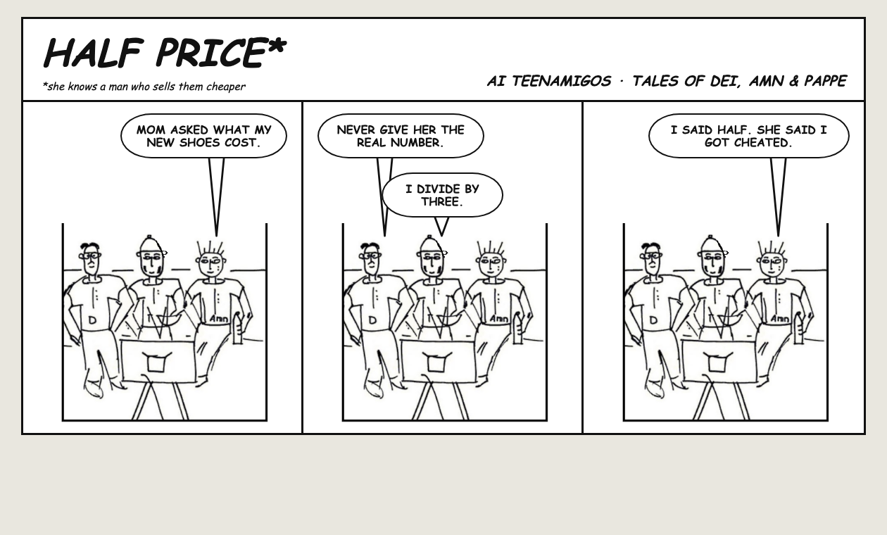 HALF PRICE